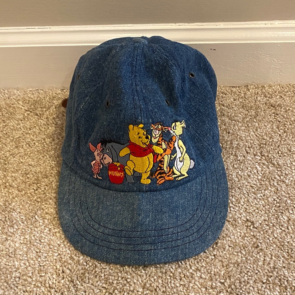 Disney Winnie the Pooh Vintage Denim Cap Hat Adult